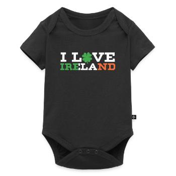 J’adore l’Irlande Irish St. Patrick’s Day - Body à manches courtes Premium Bébé - noir - Devant
