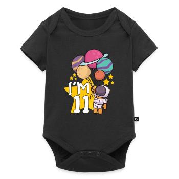 Astronaut Astronomy Solar System Space Kids - Baby Premium short-sleeve bodysuit - black - Front
