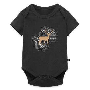 Cerf - Body à manches courtes Premium Bébé - noir - Devant