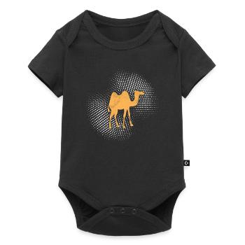 Camel - Baby Premium short-sleeve bodysuit - black - Front
