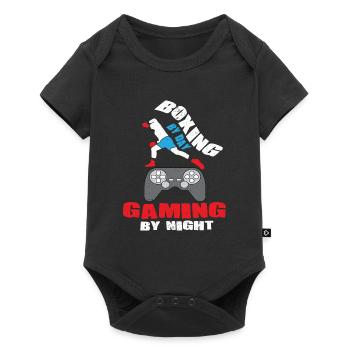 Boxing Boxer Martial Arts Boxing Ring Gamer Gambler - Baby Premium short-sleeve bodysuit - black - Front