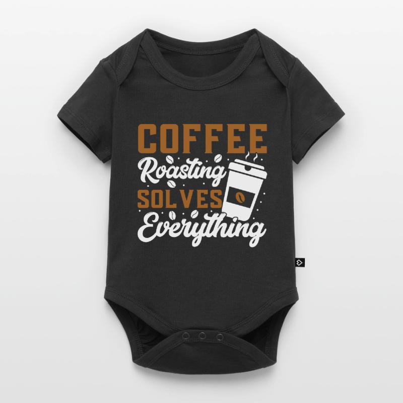 Coffee Roasting Solves Everything Baby Premium Kurzarmbody
