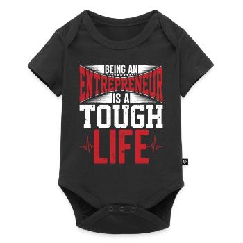 Business Mindset Lifestyle Entrepreneur Cadeaux - Body à manches courtes Premium Bébé - noir - Devant