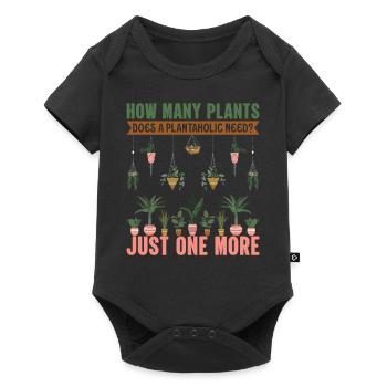Jardinage J’adore mes plantes Jardinage - Body à manches courtes Premium Bébé - noir - Devant