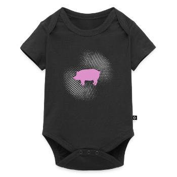 Pig - Baby Premium short-sleeve bodysuit - black - Front