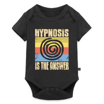 Hypnosis is the answer - Baby Premium short-sleeve bodysuit - black - Front