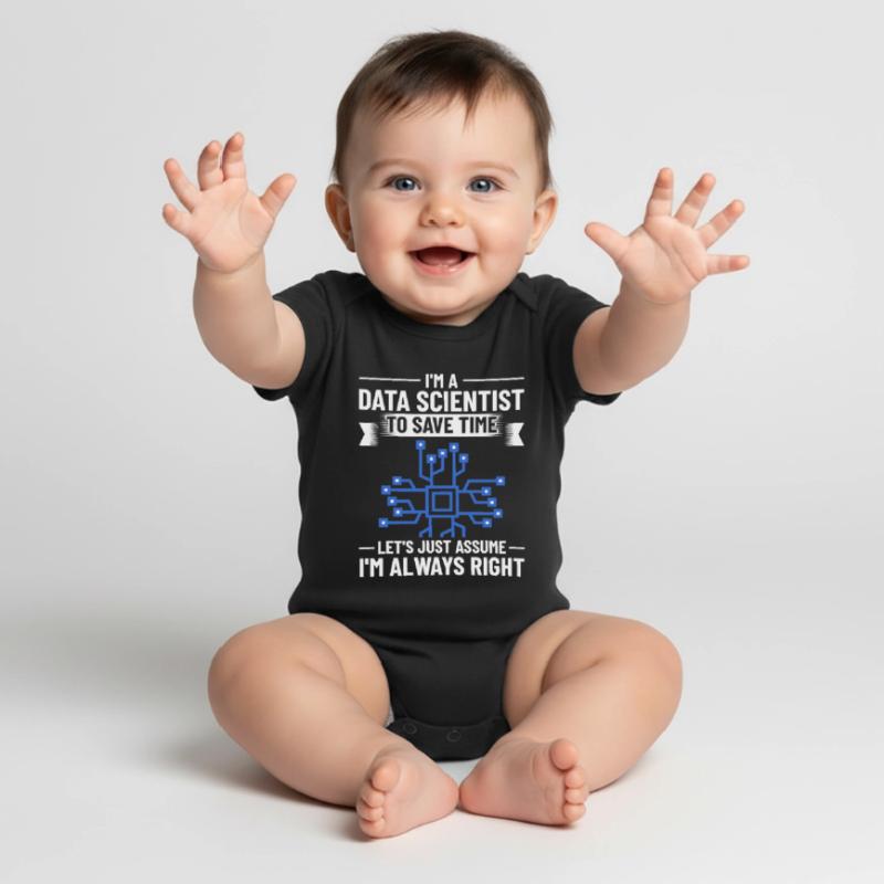 Data Scientist Data Science Science Baby Premium short-sleeve bodysuit