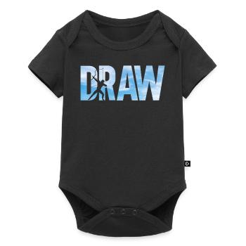 Archery Bow Archer Draw - Baby Premium Kurzarmbody - Schwarz - Vorne