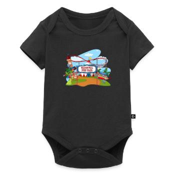 Holiday Holiday Fun Action Theme Park Roller Coaster - Baby Premium short-sleeve bodysuit - black - Front