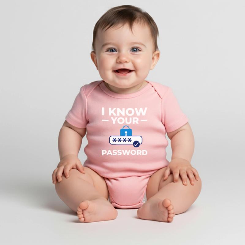 Password Hacker Security Computer Hacking Baby Premium short-sleeve bodysuit