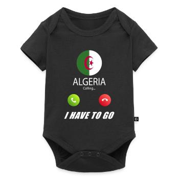 L’Algérie appelle les drapeaux lusiger en disant - Body à manches courtes Premium Bébé - noir - Devant