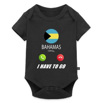 Les Bahamas appellent les drapeaux lusiger en disant - Body à manches courtes Premium Bébé - noir - Devant