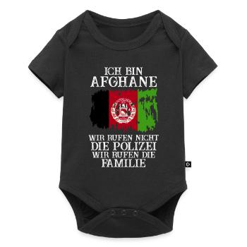 Afghanistan Afghane Afghanisches - Baby Premium Kurzarmbody - Schwarz - Vorne