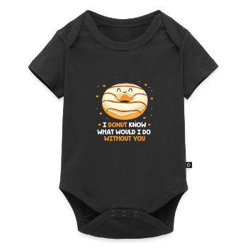 Donut Sweets Donuts Food Baker Gift - Baby Premium short-sleeve bodysuit - black - Front