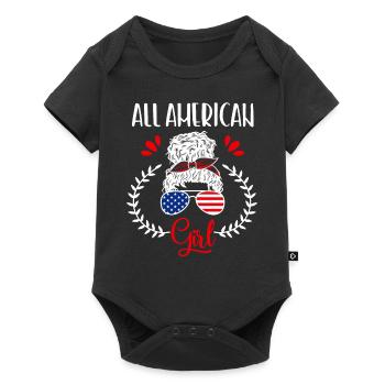 American Patriotic Girls USA Maman - Body à manches courtes Premium Bébé - noir - Devant