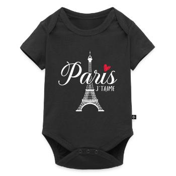 Frankreich Flagge France Paris Marseille French - Baby Premium Kurzarmbody - Schwarz - Vorne