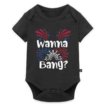 July 4 Humor for Adults Fireworks Joke - Baby Premium short-sleeve bodysuit - black - Front