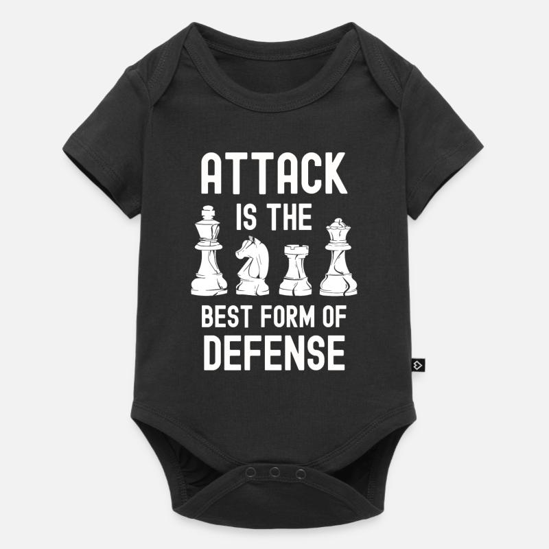 Jeu d’échecs Tshirt Chessboard Checkmate Chess - Body à manches courtes Premium Bébé - noir