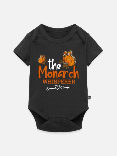 Monarchfalter - Baby Premium Kurzarmbody - Schwarz