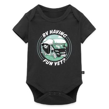 VR S’amusant tout en cadeau de camping-car - Body à manches courtes Premium Bébé - noir - Devant