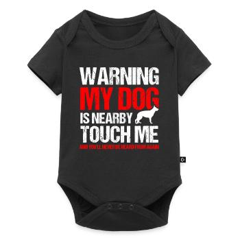 German Shepherd Police Dog Police Dog - Baby Premium short-sleeve bodysuit - black - Front