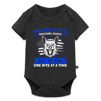 German Shepherd Police Dog Police Dog - Baby Premium short-sleeve bodysuit - black - Front