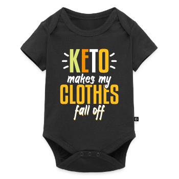 keto Makes My Clothes Fall Off - Baby Premium short-sleeve bodysuit - black - Front