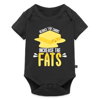 Keto Reduce Carbs Increase Fats - Baby Premium short-sleeve bodysuit - black - Front