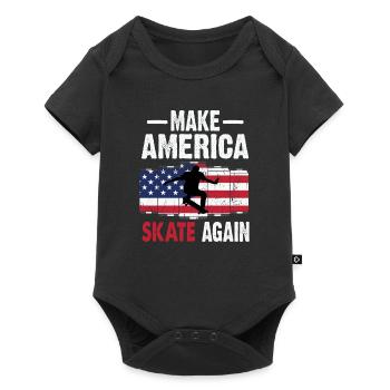 Make America Skate Again Skateboard Clothing - Baby Premium short-sleeve bodysuit - black - Front
