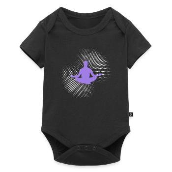 yoga - Body à manches courtes Premium Bébé - noir - Devant