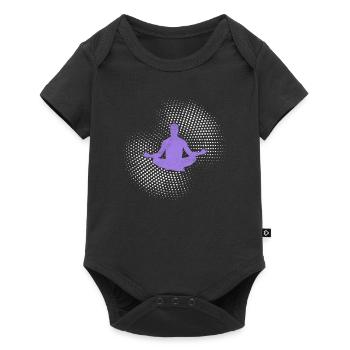 yoga - Body à manches courtes Premium Bébé - noir - Devant