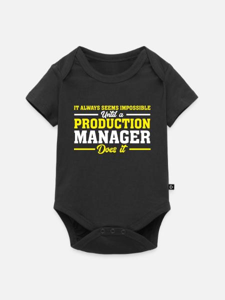It Always Seems Impossible - Baby Premium Kurzarmbody - Schwarz