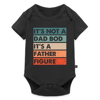 Papa Bod figure paternelle - Body à manches courtes Premium Bébé - noir - Devant