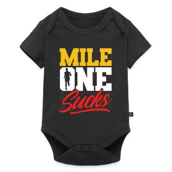 Motivation Streak Running Runner Marathon - Body à manches courtes Premium Bébé - noir - Devant