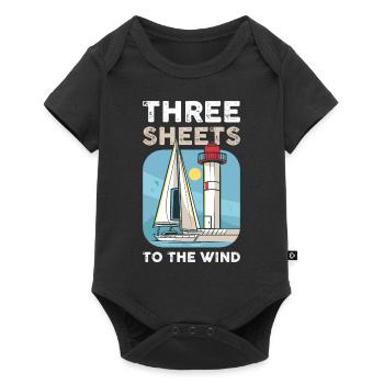 Three Sheets To The Wind Sailing Gift - Baby Premium short-sleeve bodysuit - black - Front