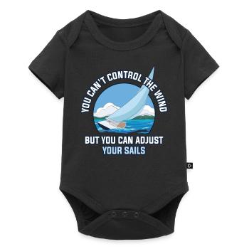 You Cant Control The Wind Sailing Gift - Baby Premium short-sleeve bodysuit - black - Front