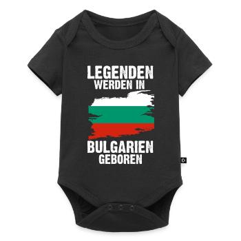 Balkan Bulgarien Bulgare Bulgarisches - Baby Premium Kurzarmbody - Schwarz - Vorne