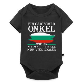Balkan Bulgare Onkel Bulgarien - Baby Premium Kurzarmbody - Schwarz - Vorne