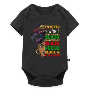 Black History Month Black History American - Baby Premium short-sleeve bodysuit - black - Front