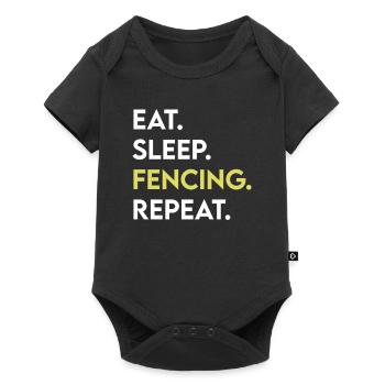 Fencing - Baby Premium short-sleeve bodysuit - black - Front