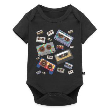 Cassette - Body à manches courtes Premium Bébé - noir - Devant