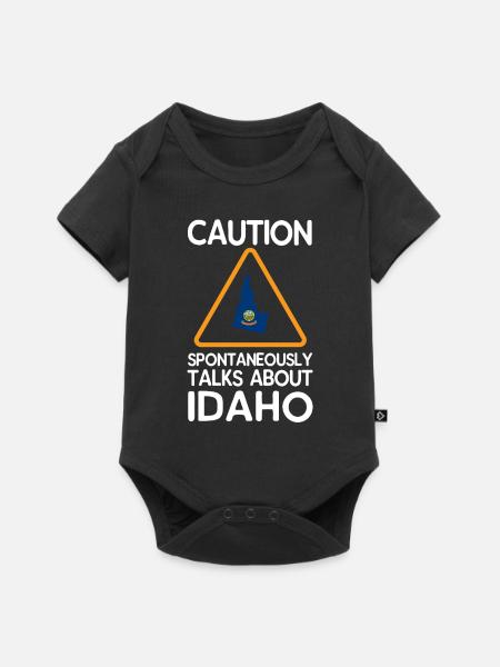 Idaho - Baby Premium Kurzarmbody - Schwarz