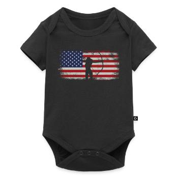 Archery Bow Archer Girl Usa - Baby Premium short-sleeve bodysuit - black - Front
