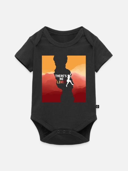 Kletterer Limit Felsklettern Bouldern - Baby Premium Kurzarmbody - Schwarz
