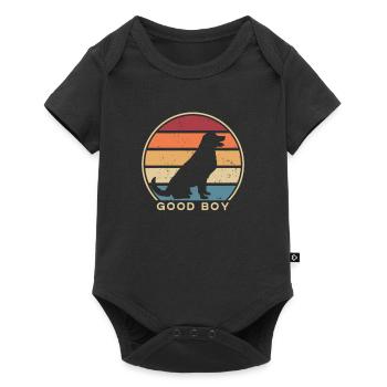 Good Boy Dogfather Dog Daddy Dog Mom Dog Lover Dog - Baby Premium short-sleeve bodysuit - black - Front