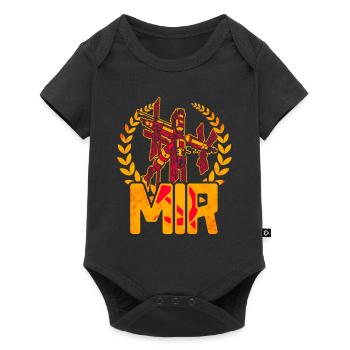 Mir Space Station - Baby Premium short-sleeve bodysuit - black - Front