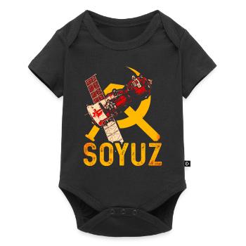 Soyuz spaceship Soviet Union - Baby Premium short-sleeve bodysuit - black - Front