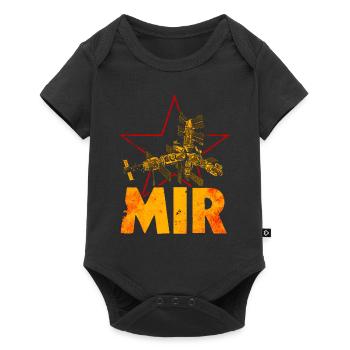 Mir Soviet Union Space Station - Baby Premium short-sleeve bodysuit - black - Front
