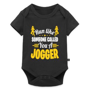 Marathon motif for runners & joggers - Baby Premium short-sleeve bodysuit - black - Front
