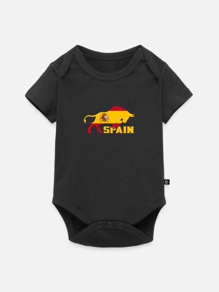Spanien - Baby Premium Kurzarmbody - Schwarz